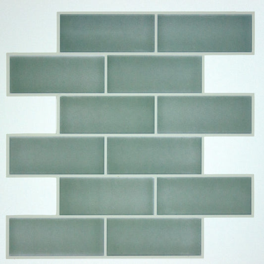 York Wallcoverings RoomMates Sage Green Ceramic Sticktile Industrial Graphics Greens  Wallpaper - TIL4984FLT