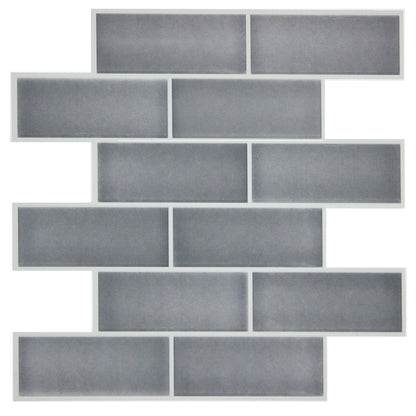 York Wallcoverings RoomMates Dark Stone Grey Ceramic Sticktile Industrial Graphics Greys  Wallpaper - TIL4985FLT