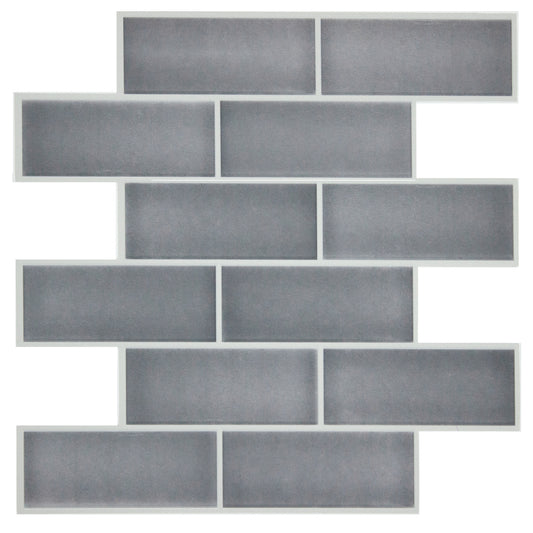 York Wallcoverings RoomMates Dark Stone Grey Ceramic Sticktile Industrial Graphics Greys  Wallpaper - TIL4985FLT