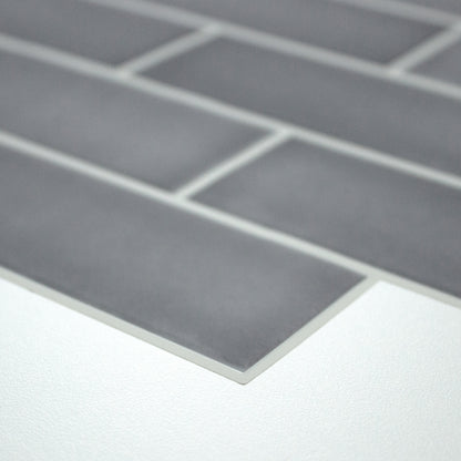 York Wallcoverings RoomMates Dark Stone Grey Ceramic Sticktile Industrial Graphics Greys  Wallpaper - TIL4985FLT