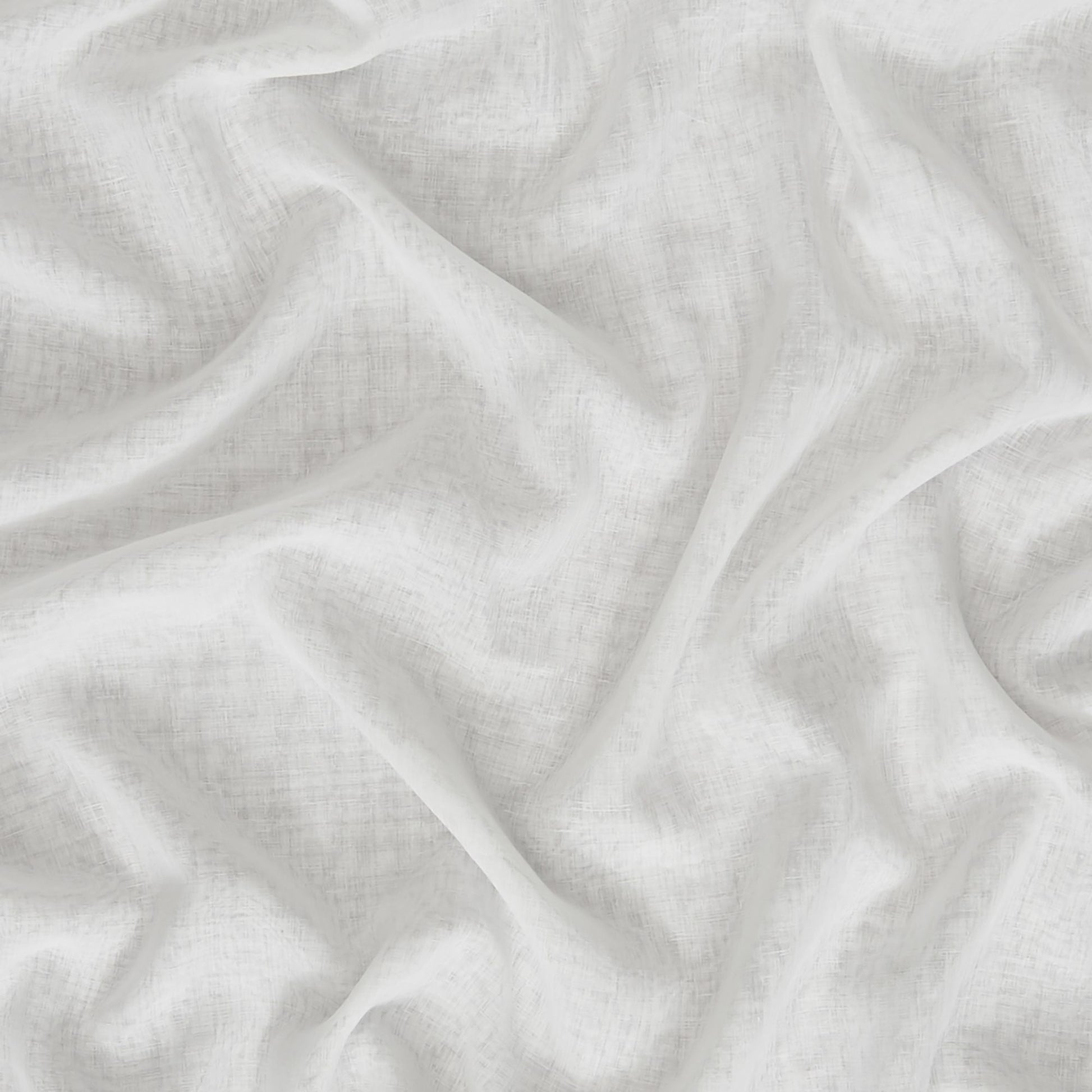 Creme/Beige linen fabric with draped folds and subtle weave texture.
