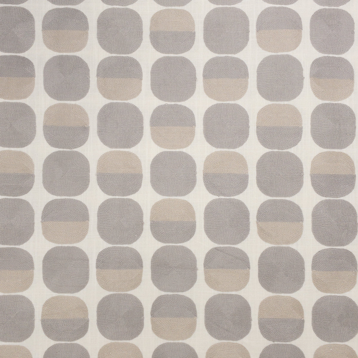 STOUT TEXTILES  MULTIPURPOSE,EMBROIDERIES TRANSITIONAL,, CIRCLE PEWTER   - TINA-1