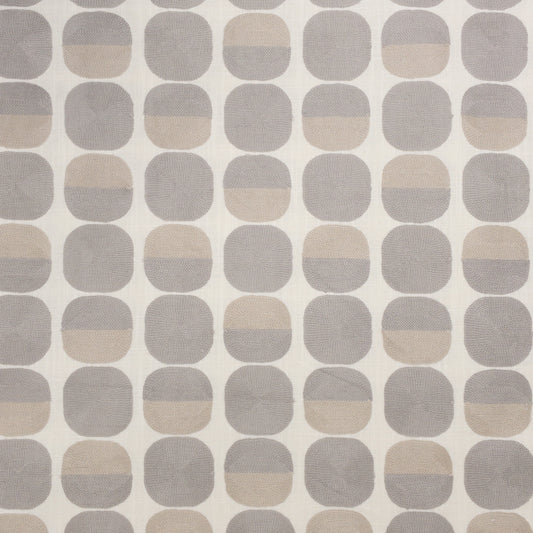 STOUT TEXTILES  MULTIPURPOSE,EMBROIDERIES TRANSITIONAL,, CIRCLE PEWTER   - TINA-1