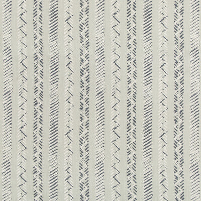 KRAVET DESIGN PRINT STRIPES GREY,WHITE,INDIGO   - TINTLINES.511.0