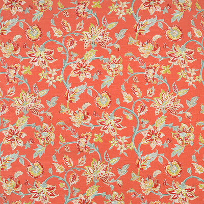 KRAVET BASICS PRINT JACOBEANS PINK,YELLOW,ORANGE   - TIRU VINE.12.0