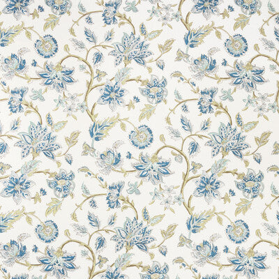 KRAVET BASICS PRINT JACOBEANS WHITE,BLUE,BEIGE   - TIRU VINE.516.0