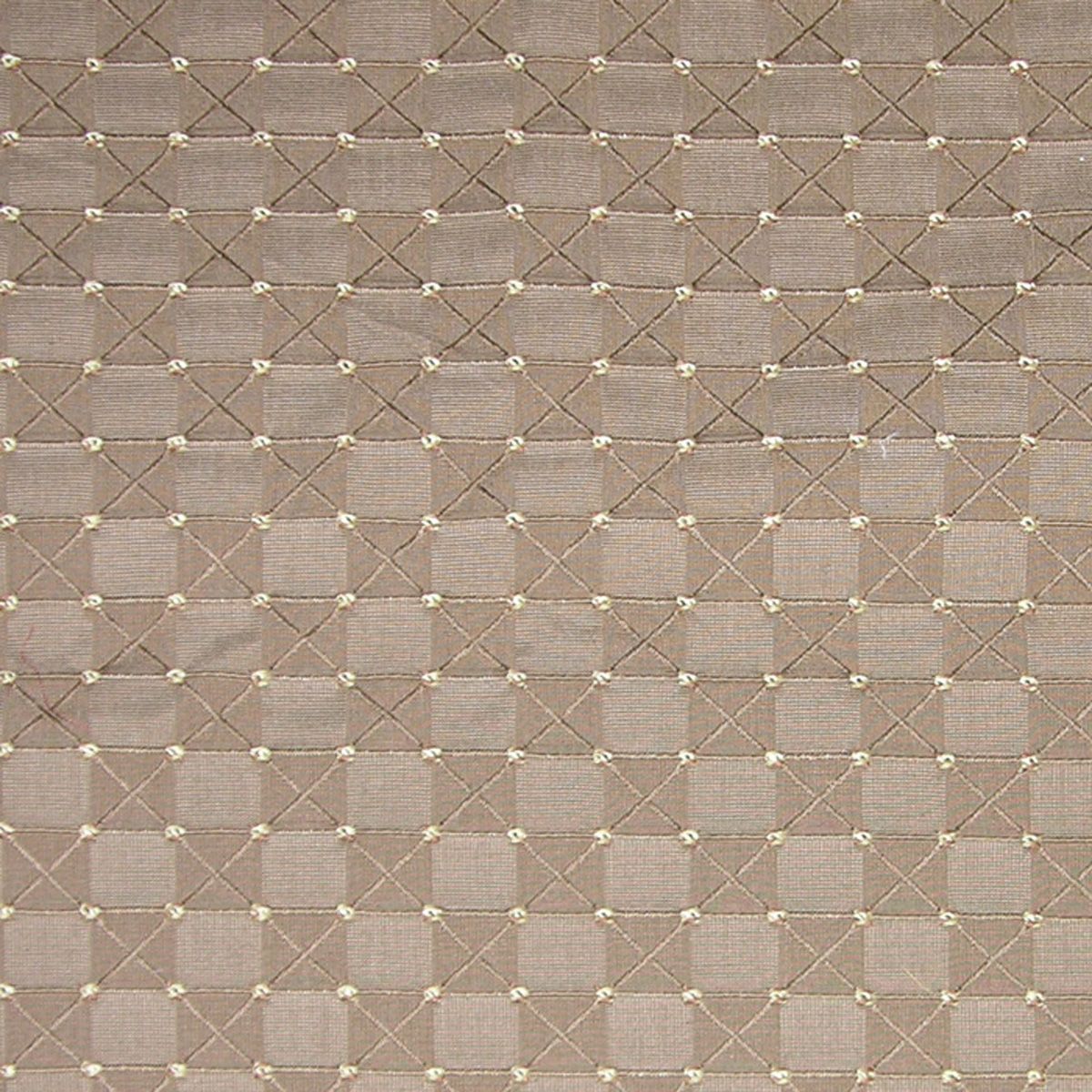 SCALAMANDRE OUTLET  FABRIC ALL SQUARE  FABRIC KHAKI   - TI 00072987