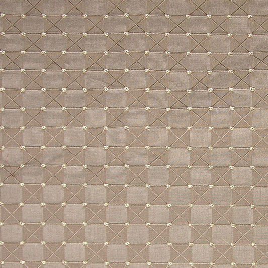 SCALAMANDRE OUTLET  FABRIC ALL SQUARE  FABRIC KHAKI   - TI 00072987 NEW SKU # TI29870007