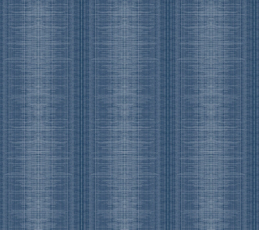 York Wallcoverings Inspired by Color Silk Weave Stripe Navy Wallpaper  Stripes Blues   - TL1962