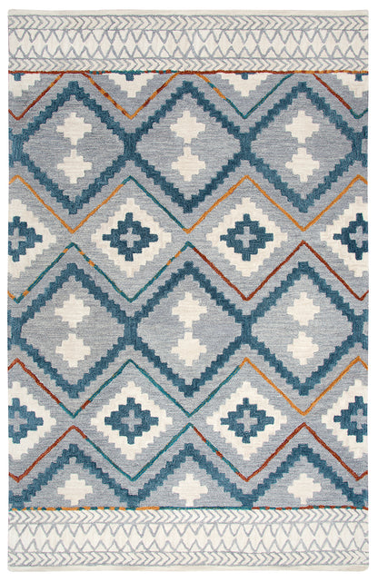 Rug in rustic lodge style, 9' x 12'.