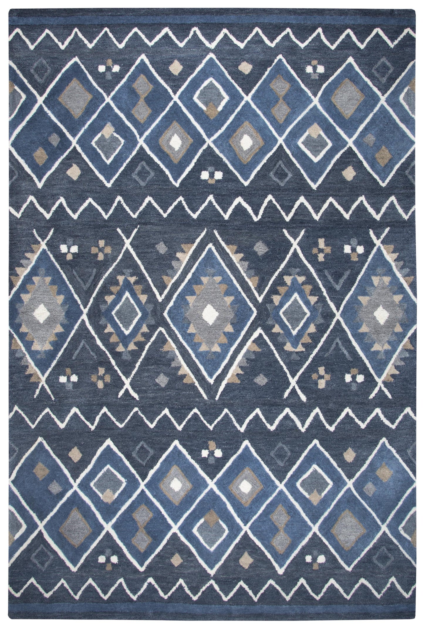 3' x 5' rug in a rustic lodge style.