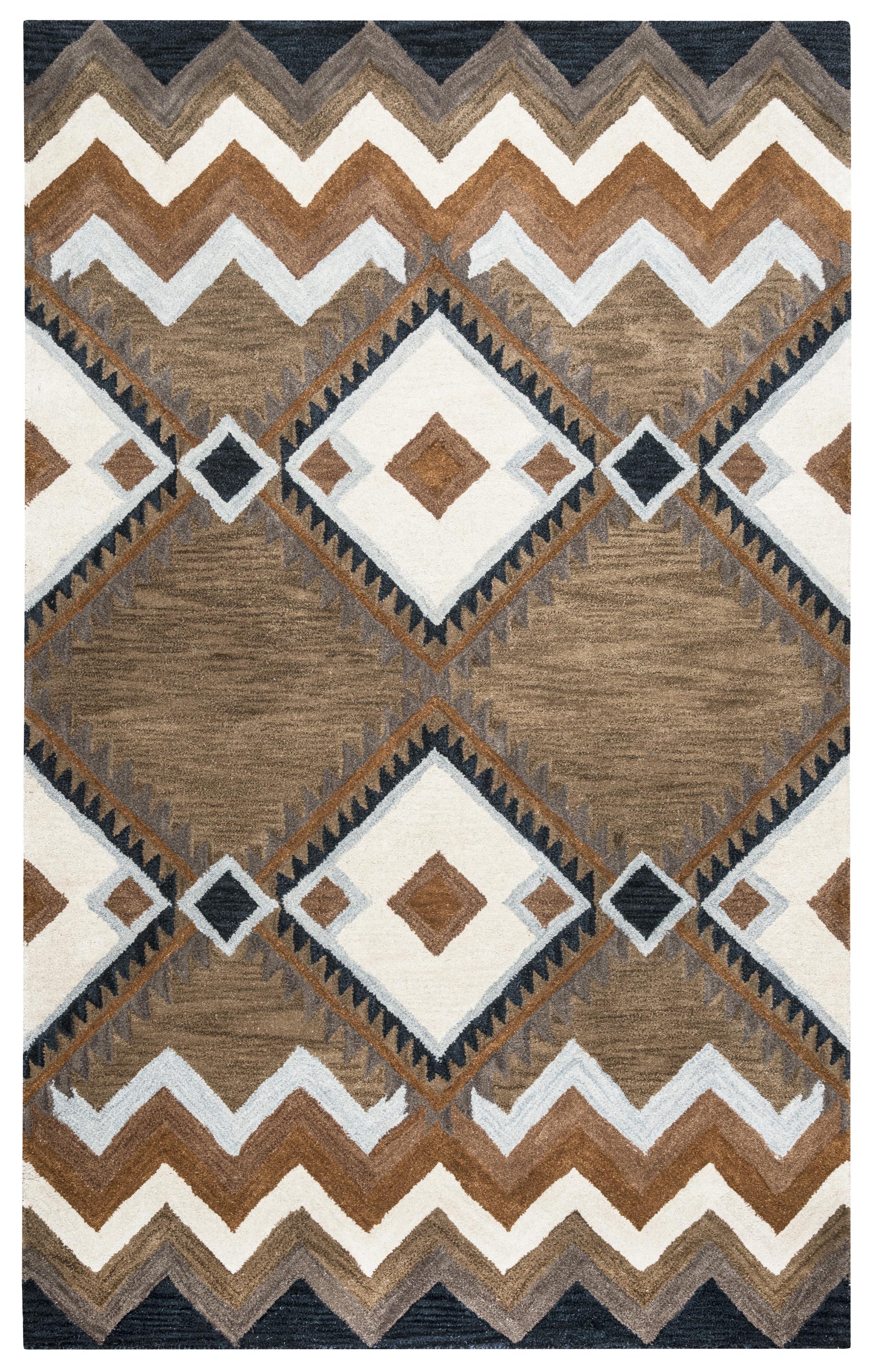 3' x 5' rug in rustic lodge style.