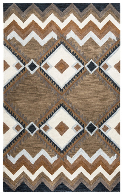 3' x 5' rug in rustic lodge style.
