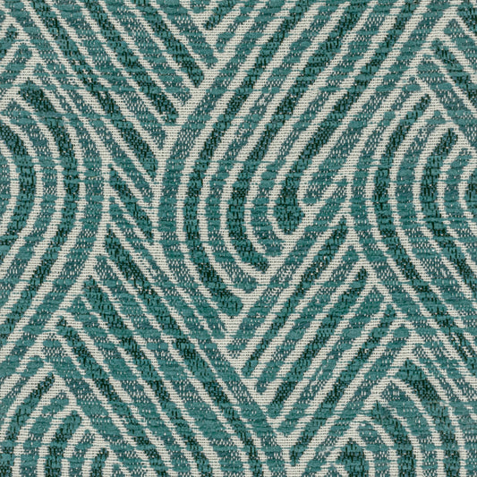 STOUT TEXTILES  UPHOLSTERY,WOVENS TRANSITIONAL,, GEOMETRIC NORSE,TEAL   - TORC-2