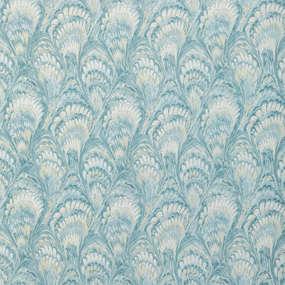 KRAVET BASICS PRINT MODERN TEAL,TURQUOISE,BEIGE   - TORCELLO.35.0