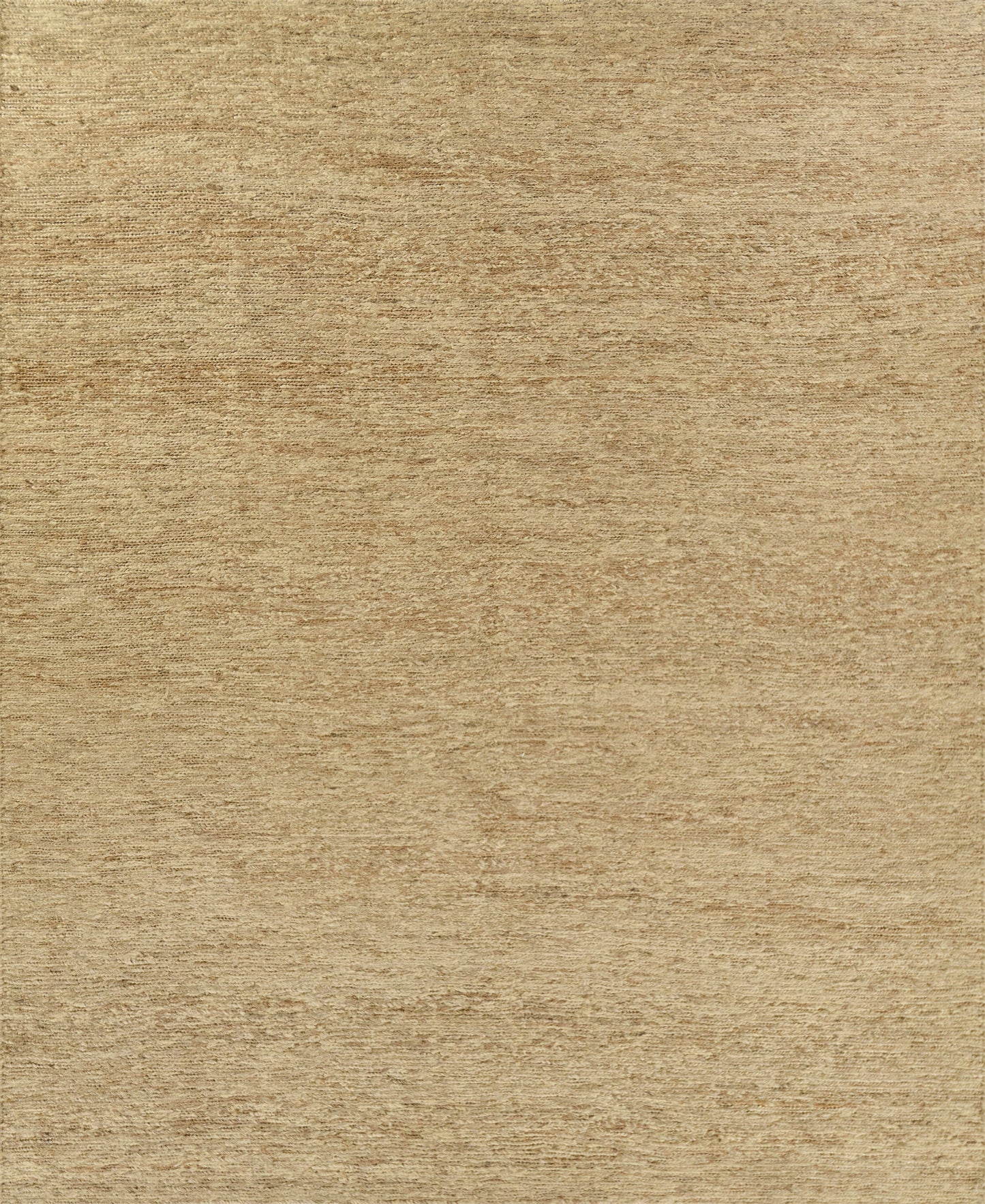 Natural tan rug runner with a warm beige-brown Soumak-weave texture, 2'6" x 8'.
