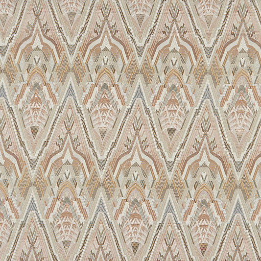 JF Fabrics crypton-home TOWER 42 Fabric Transitional,Contemporary,Geometric Orange/Rust,Pink  Jacquard,Texture - 7827842 J8381
