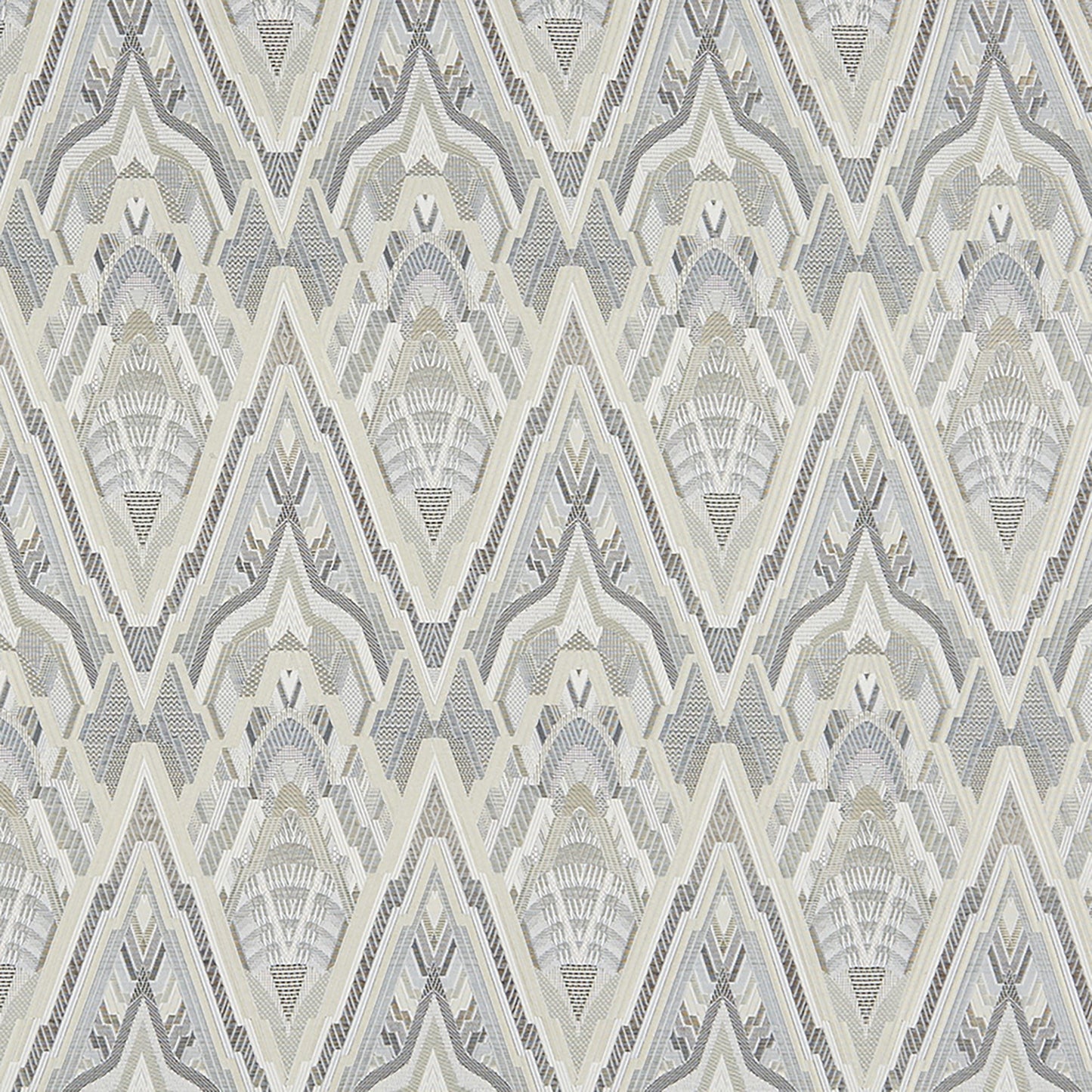 JF Fabrics crypton-home TOWER 95 Fabric Transitional,Contemporary,Geometric Grey/Silver  Jacquard,Texture - 7827895 J8381