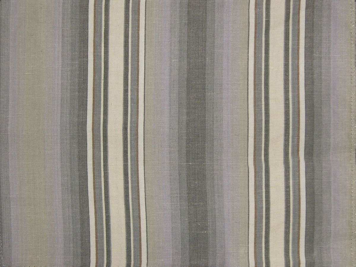 SCALAMANDRE OUTLET  FABRIC CALETTE STRIPE  FABRIC CHARCOAL MULTI   - TO 00013999