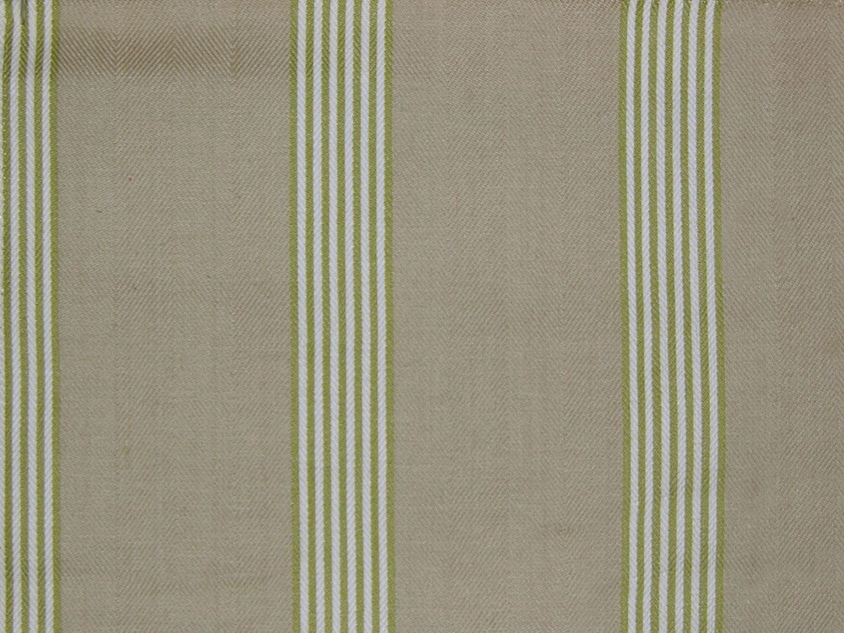 SCALAMANDRE OUTLET  FABRIC SOLINE STRIPE  FABRIC GREEN MULTI   - TO 00054002