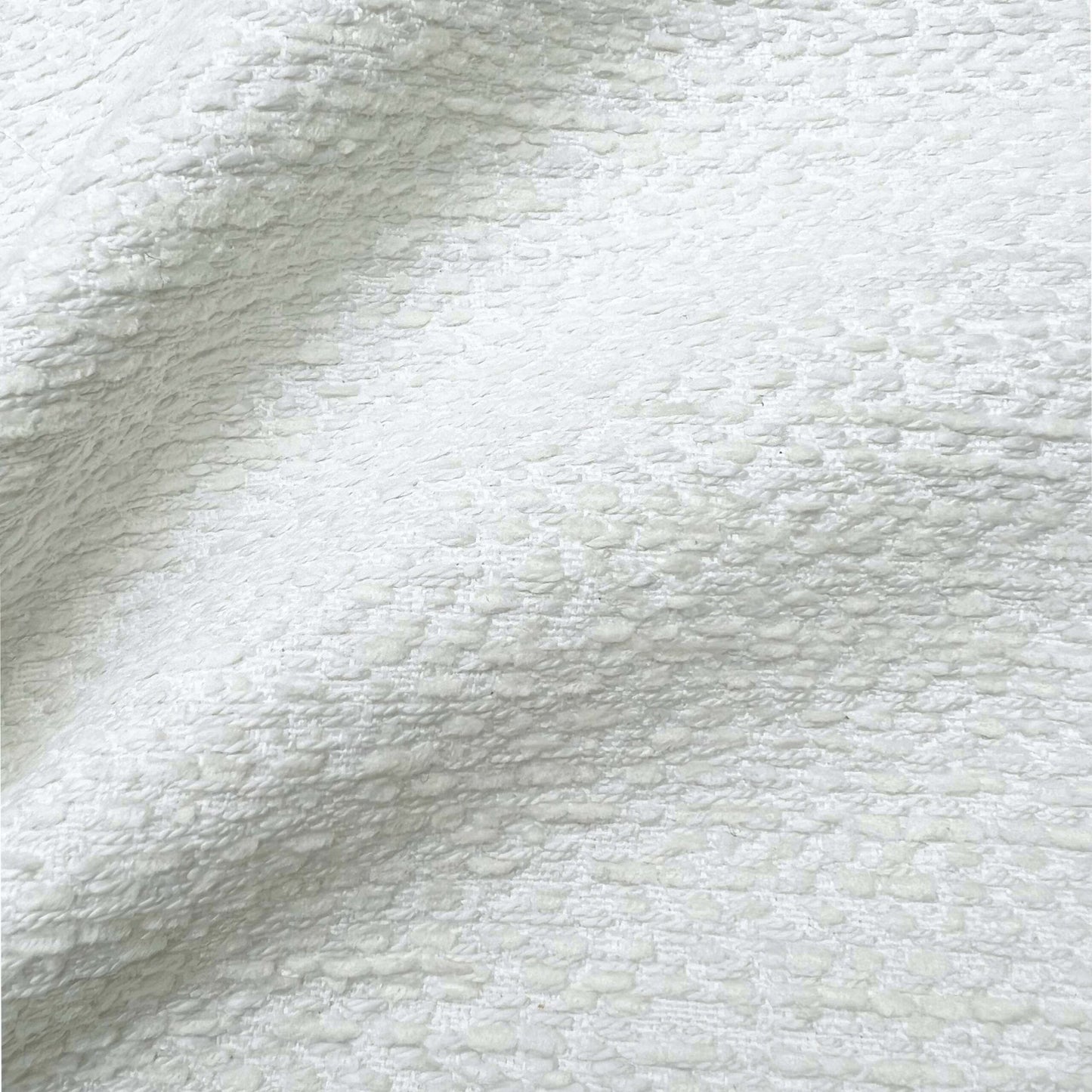 JF Fabrics Inside Out, JF Fabrics TRAVEL 91 Fabric Plain,Texture White, Cream  Chenille, Outdoor - 9030791 J9201