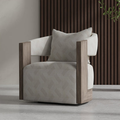 NICHOLASJOHN INC NJ-TRELLIS Ivory Geometric   Fabric - NJ25-3487