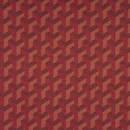 JF Fabrics Crypton TRENTON 48 Fabric Contemporary,Geometric Burgundy,Red  Jacquard,Texture - 5740048 J6861