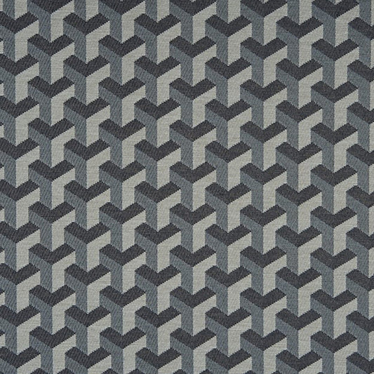 JF Fabrics Crypton TRENTON 69 Fabric Contemporary,Geometric Blue  Jacquard,Texture - 5740069 J6861