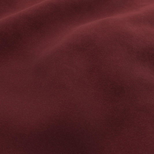 JF Fabrics  TRIBECA 49 Fabric Plain Burgundy  Velvet - 9803849 J9611