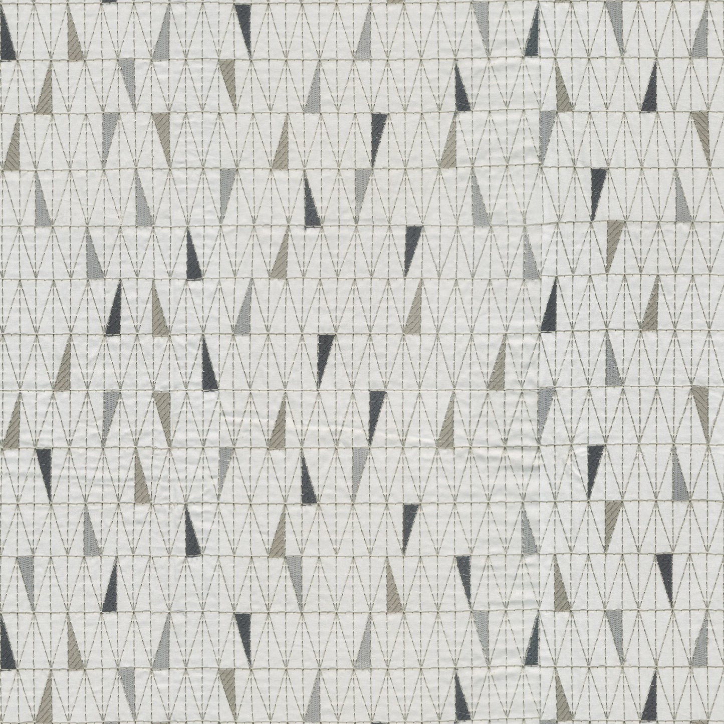 JF Fabrics TRILATERAL 93 Fabric Geometric,Transitional,Contemporary,Modern Grey  Embroidery - 8431193 J8591
