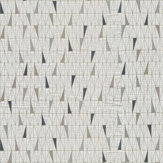 JF Fabrics TRILATERAL 93 Fabric Geometric,Transitional,Contemporary,Modern Grey  Embroidery - 8431193 J8591