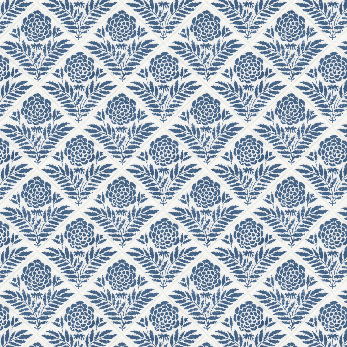 STOUT TEXTILES  MULTIPURPOSE,PRINT TRADITIONAL, FLORAL COBALT,SAPPHIRE   - TRUF-1