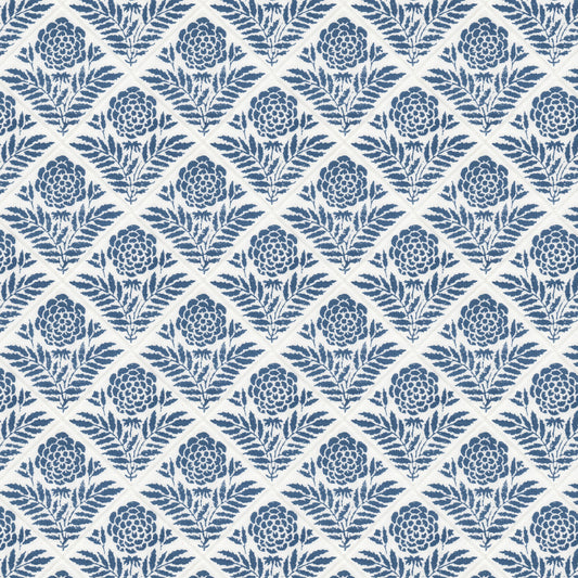 STOUT TEXTILES  MULTIPURPOSE,PRINT TRADITIONAL, FLORAL COBALT,SAPPHIRE   - TRUF-1