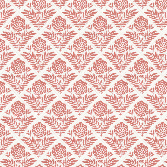 STOUT TEXTILES  MULTIPURPOSE,PRINT TRADITIONAL, FLORAL CORAL   - TRUF-4