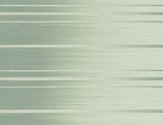 Seabrook Designs Even More Textures Horizon Ombre Stripe Contemporary Green Matte Sidewall - TS80604