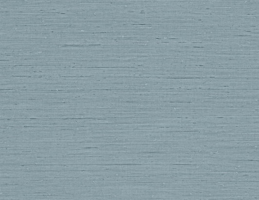 Seabrook Designs Even More Textures Seahaven Rushcloth Grasscloth Coastal Blue Matte Sidewall - TS80702