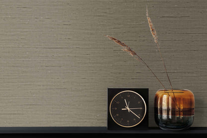 Seabrook Designs Even More Textures Seahaven Rushcloth Grasscloth Coastal Brown Matte  - TS80715