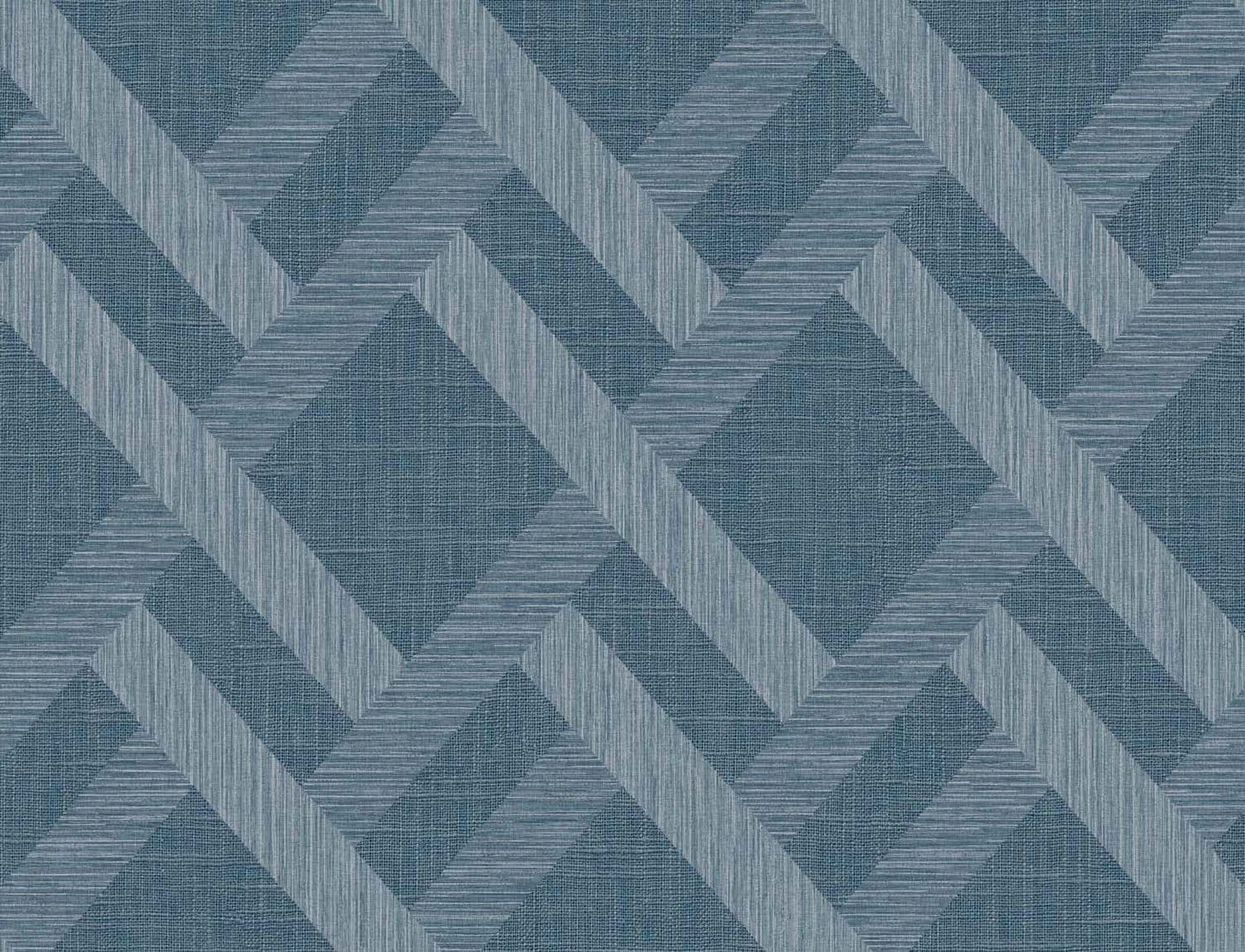 Seabrook Designs Even More Textures Linen Trellis Trellis Contemporary Blue Satin Sidewall - TS80802