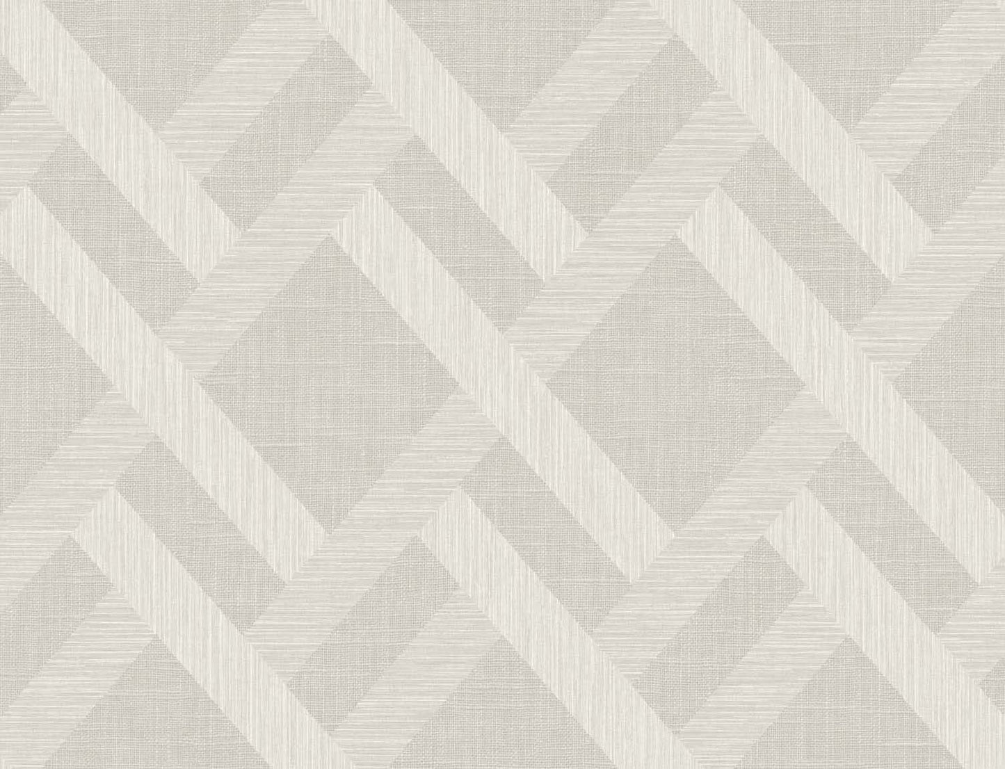 Seabrook Designs Even More Textures Linen Trellis Trellis Contemporary Grey Satin Sidewall - TS80805