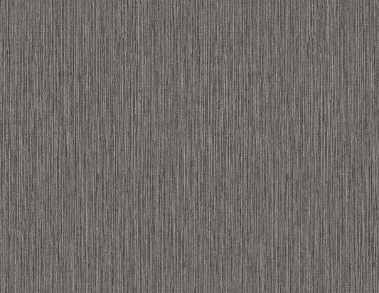 Seabrook Designs Even More Textures Vertical Stria Stria Contemporary Grey Metallic Sidewall - TS80910