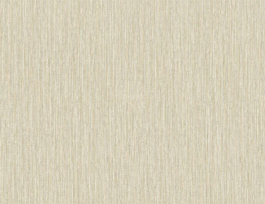 Seabrook Designs Even More Textures Vertical Stria Stria Contemporary Beige Metallic Sidewall - TS80925