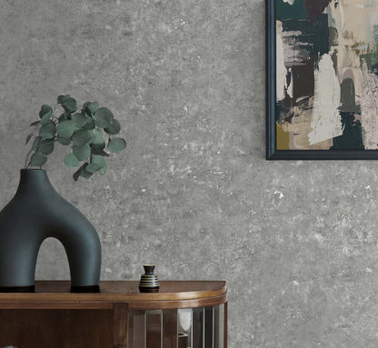 Seabrook Designs Even More Textures Cement Faux Faux Contemporary Grey Metallic  - TS81200