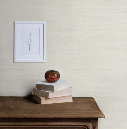 Seabrook Designs Even More Textures Silk Abstract Contemporary Off-White Matte  - TS81413