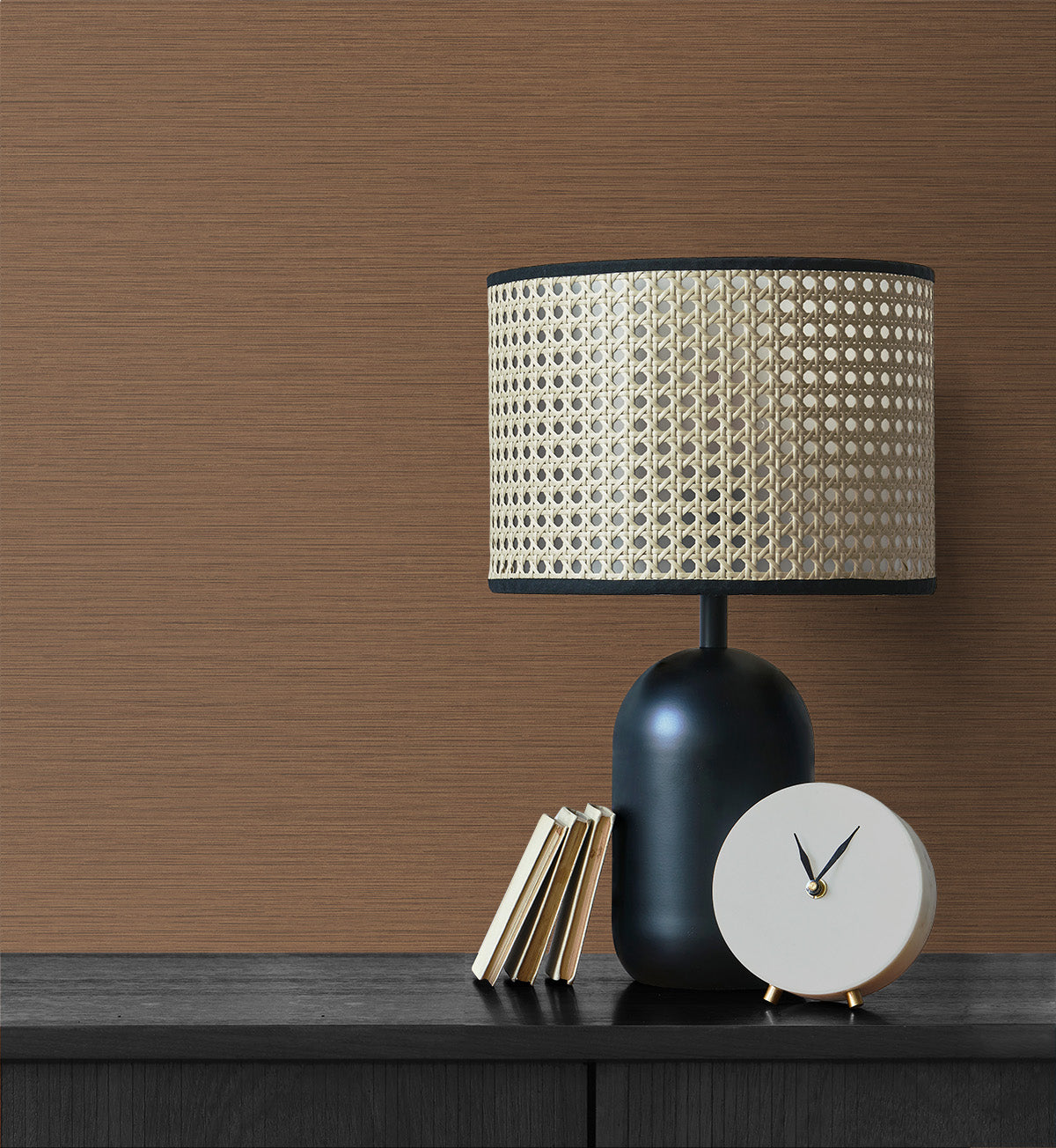 Seabrook Designs Even More Textures Silk Abstract Contemporary Orange Matte  - TS81416