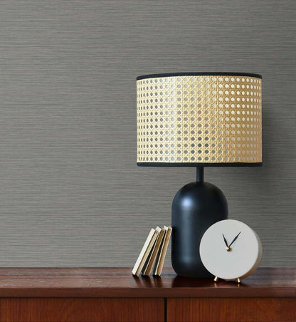 Seabrook Designs Even More Textures Silk Abstract Contemporary Grey Matte  - TS81426