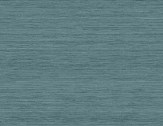 Seabrook Designs Even More Textures Silk Abstract Contemporary Teal Matte Sidewall - TS81454