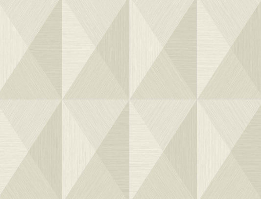 Seabrook Designs Even More Textures Pinnacle Geometric Contemporary Beige Matte Sidewall - TS81603