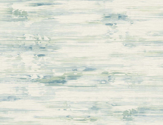 Seabrook Designs Even More Textures Silk Mistral Abstract Contemporary Green Matte Sidewall - TS81704