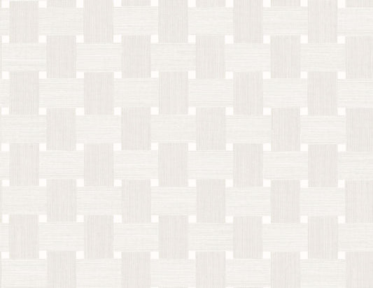 Seabrook Designs Even More Textures Basketweave Weave Contemporary Off-White Matte Sidewall - TS81800