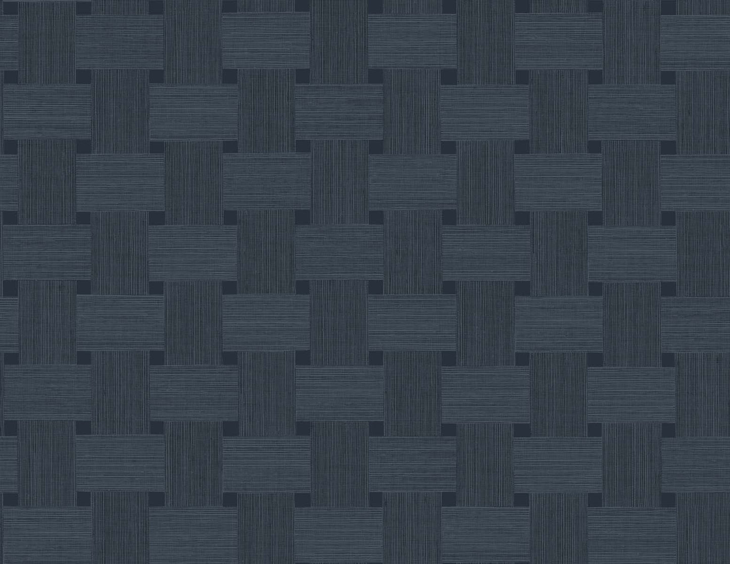 Seabrook Designs Even More Textures Basketweave Weave Contemporary Blue Matte Sidewall - TS81802